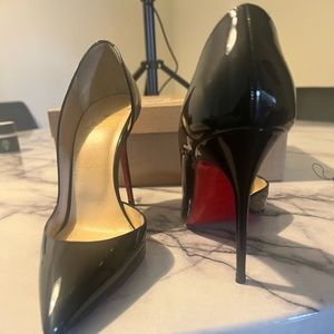 Christian Louboutin Iriza Patent Open-side Pump